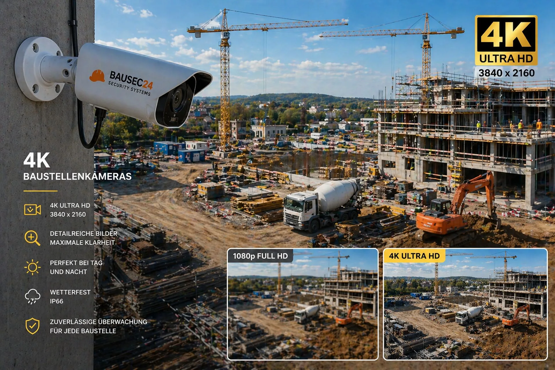 HD & 4K Baustellenkameras